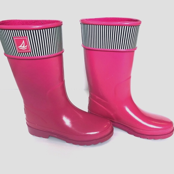 girls sperry rain boots